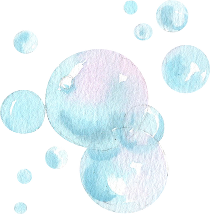 Watercolor Bubbles Illustration